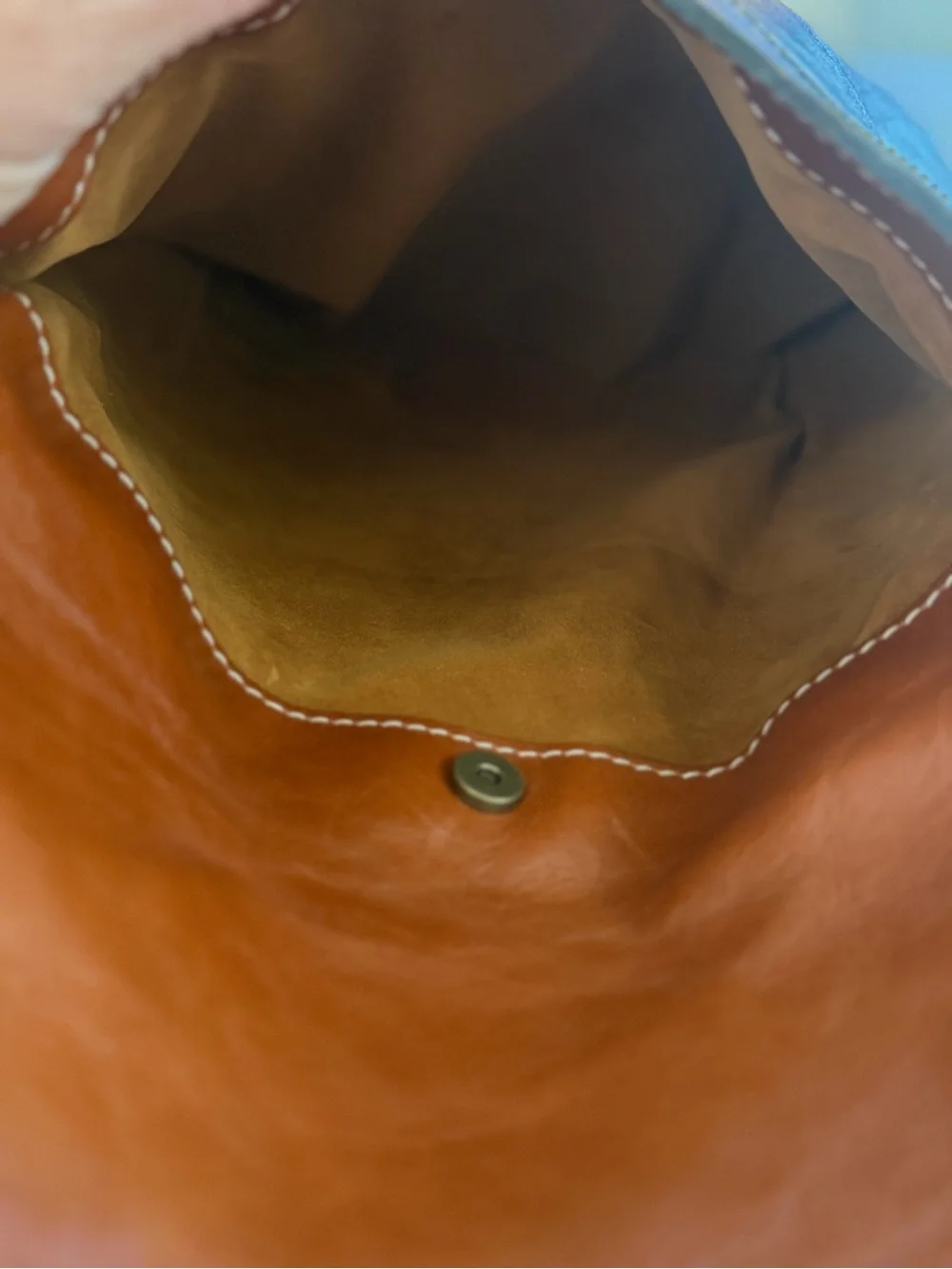 Patricia Nash Luzille Leather Convertible Backpack Tote Tan